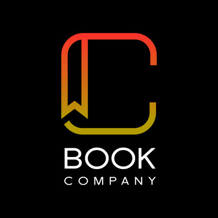 Abstract Letter Initial C Book mark Logo Design Template.のイラスト素材