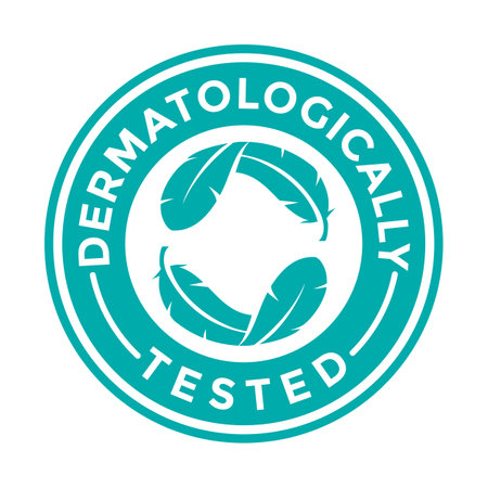 Dermatologically vector badge template.のイラスト素材