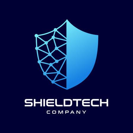 Shield security logo design vector.のイラスト素材