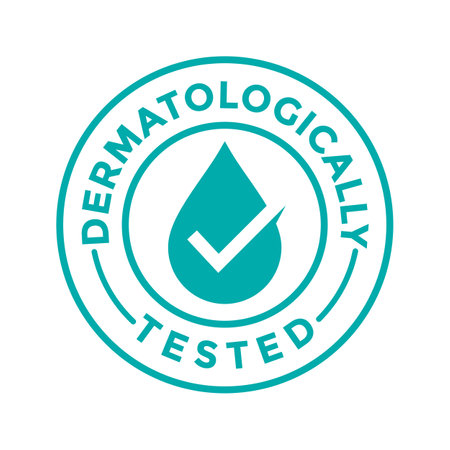 Dermatologically vector badge template.のイラスト素材