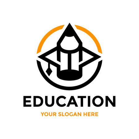 Education vector logo template.のイラスト素材