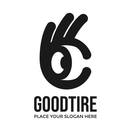 Good tire vector logo template.のイラスト素材