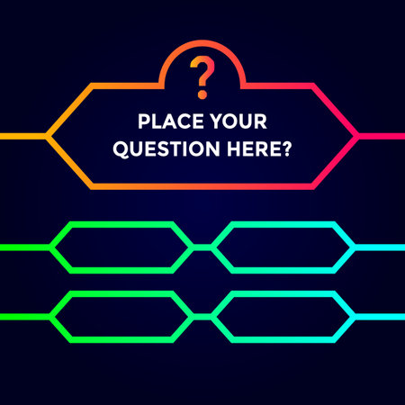 Quiz template vector background template.のイラスト素材