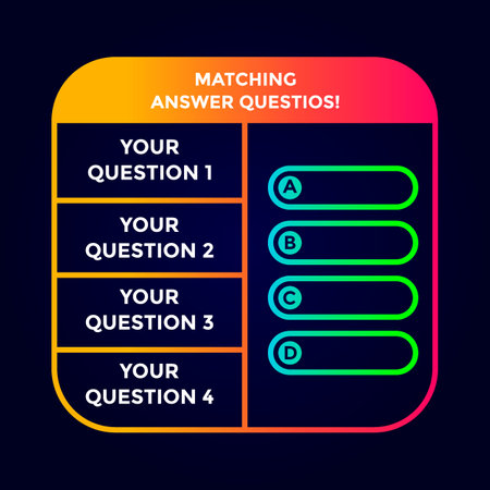 Quiz template vector background template.のイラスト素材
