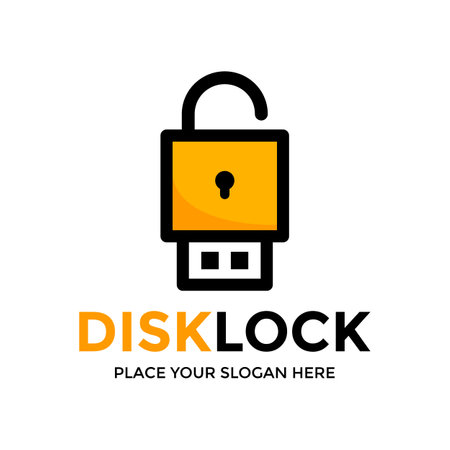 Dick lock vector logo template.のイラスト素材