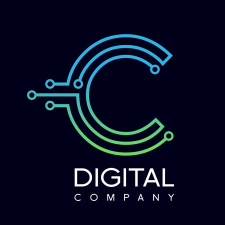 Letter C logo design template.のイラスト素材