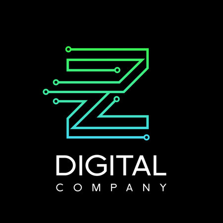 Letter Z logo design template.のイラスト素材