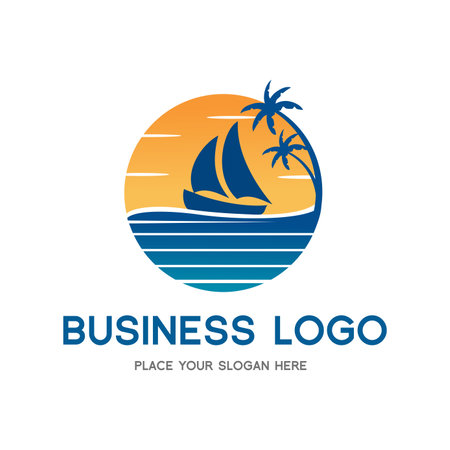 Travel logo Template.のイラスト素材