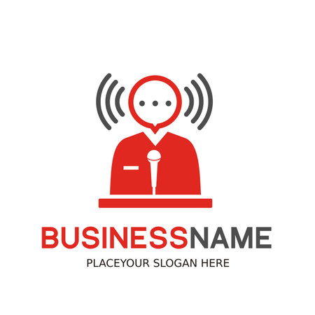 Chat or comment vector logo.のイラスト素材