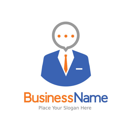 Chat or comment vector logo.のイラスト素材