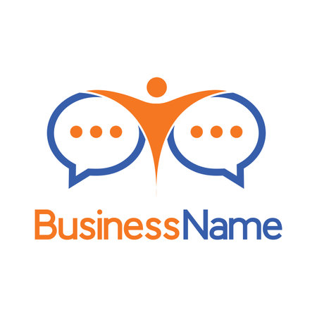 Chat or comment vector logo.のイラスト素材
