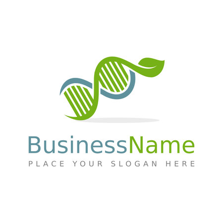 DNA genetic vector logo template.のイラスト素材
