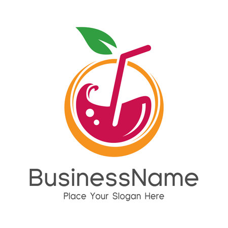 Organic Health drink creative symbol layout.のイラスト素材