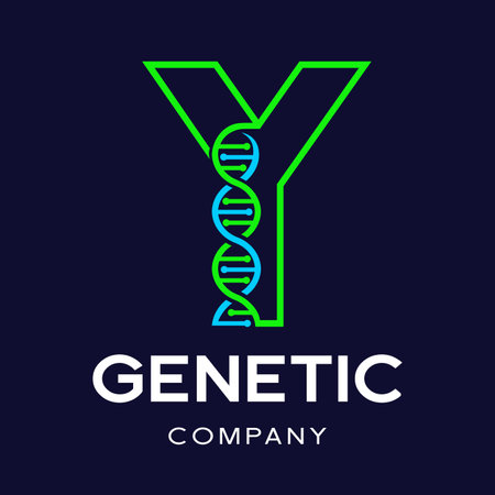 Letter Y Genetic DNA vector logo template.のイラスト素材