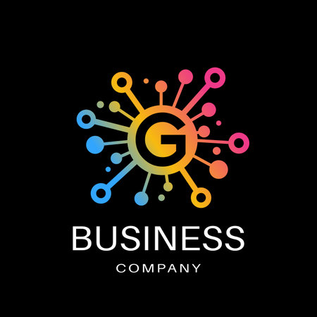 Letter G Network Share vector Icon Logo Design Element.のイラスト素材