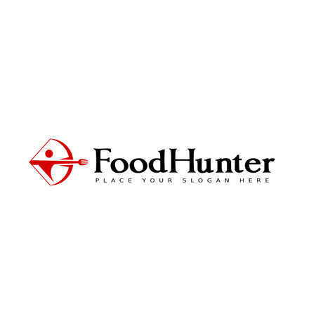 Hunter food vector logo template.のイラスト素材