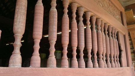 Art carved Ancient mosque in Pattani Places of worship of Muslims. Older then 400 yearsの素材