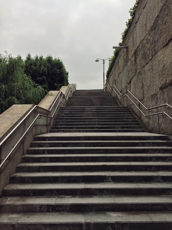 the old abandoned stairs structure architecture