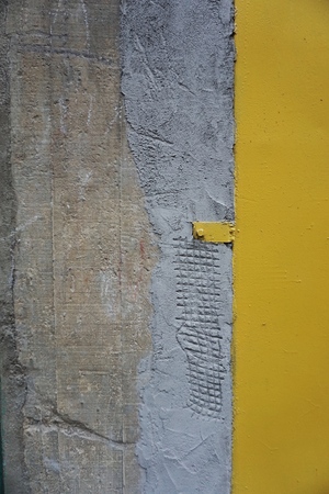 the abstract yellow wall texture patternの写真素材