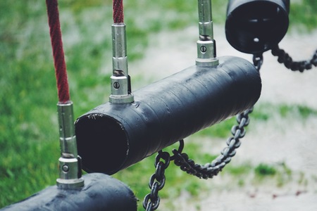 swing in the playgroundの写真素材