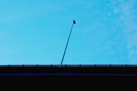 streetlight in the cityの写真素材