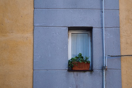 window in the buildingの写真素材