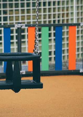 swing in the playgroundの写真素材