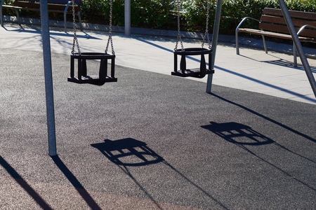 swings in the playground. bilbao spain