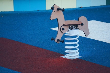 swing in the playgroundの写真素材