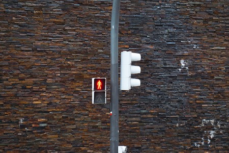 street light in the city. bilbao spainの写真素材