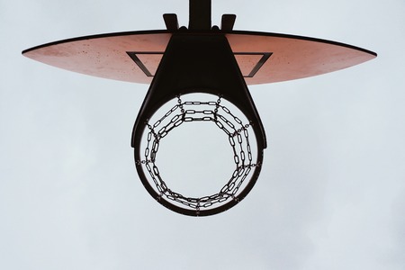 basketball sport in the street. bilbao spainの写真素材