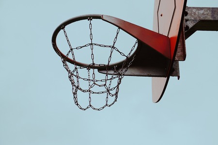 basketball sport in the street. bilbao spain