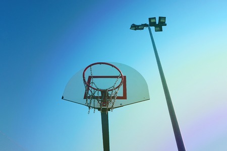 basketball sport in the street. bilbao spain