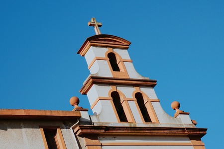 church architecture in the city. bilbao spainの写真素材