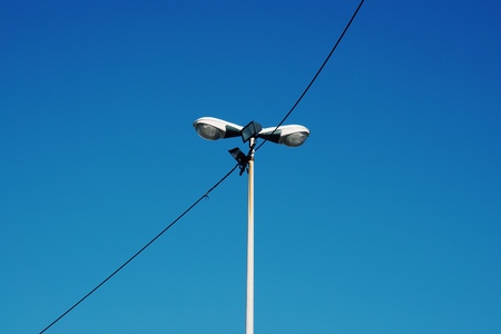 street light in the city, Bilbao. Spain.