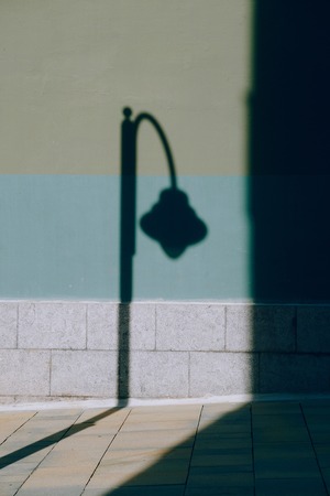 street light in the city. Bilbao. spainの写真素材