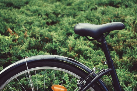 bicycle seat transportation in the street