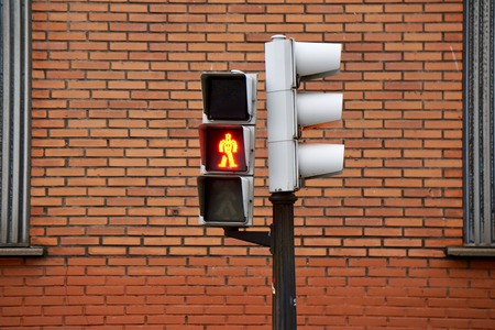 traffic light in the street in the city
