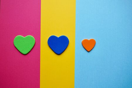 colorful heart to say i love you, love and colors