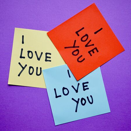 I love you message hand written for valentin day