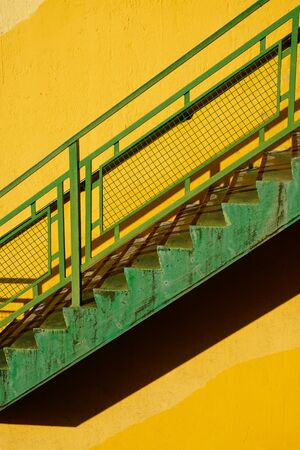 stairs architecture on the street in Bilbao city, Spainの写真素材