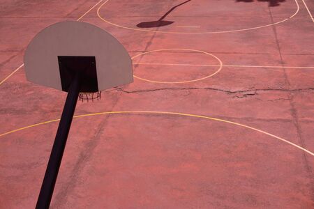 street basket in Bilbao city Spain, basketball courtの写真素材