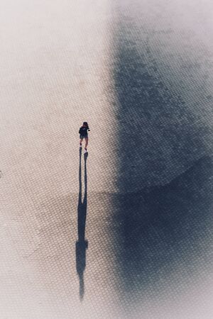 ourist walking on the street in Bilbao city Spain, travel destination