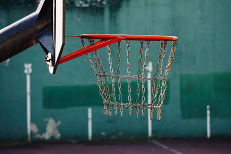 streetbasket in Bilbao city spain, old basket,の写真素材