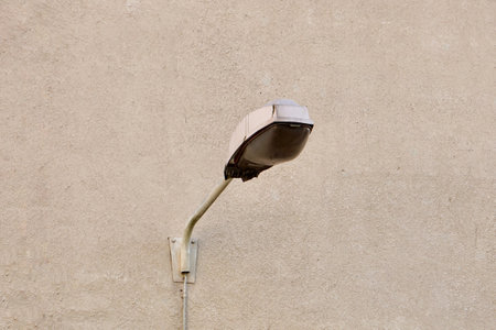 street light in Bilbao city, Spainの写真素材