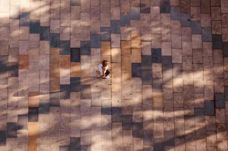 tourist on the street in Bilbao city, Spainのeditorial素材