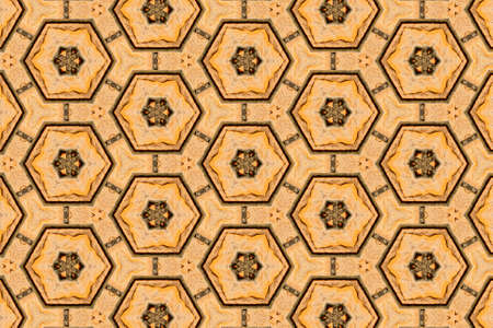 orange abstract textured background, symmetric lines and shapesの写真素材
