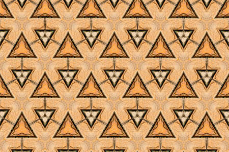 orange abstract textured background, symmetric lines and shapesの写真素材