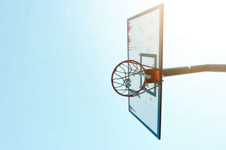 old street basketball sports equipment