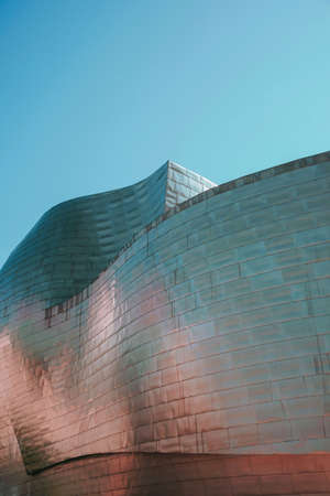 Guggenheim Bilbao museum architecture, Bilbao city travel destinationsのeditorial素材